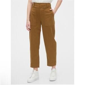 Gap Pants Womens 6 Bronze Brown Barrel Khaki Utility Cotton Blend High Rise